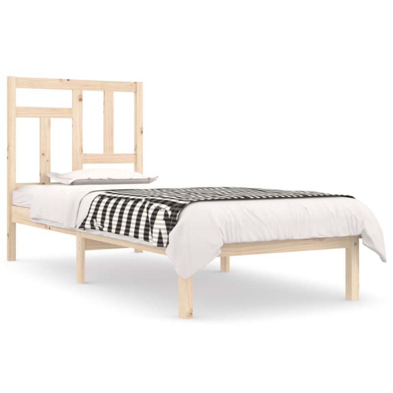 Łóżko drewniane WaszeMeble 90x190 cm brązowe WM-3104508 1 szt.