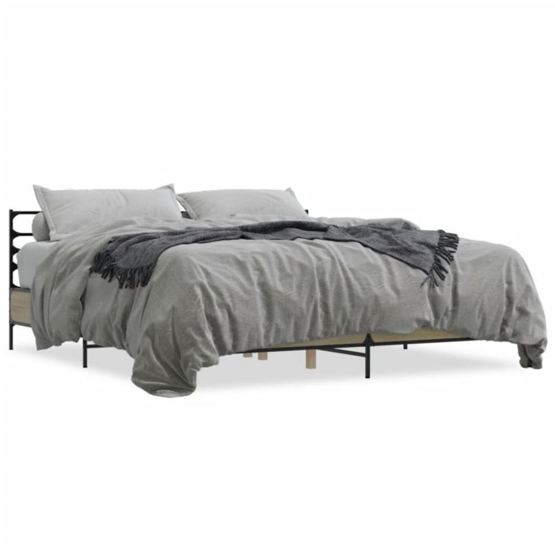Łóżko metalowe WaszeMeble 180x200 cm brązowe WM-3280058 1 szt.