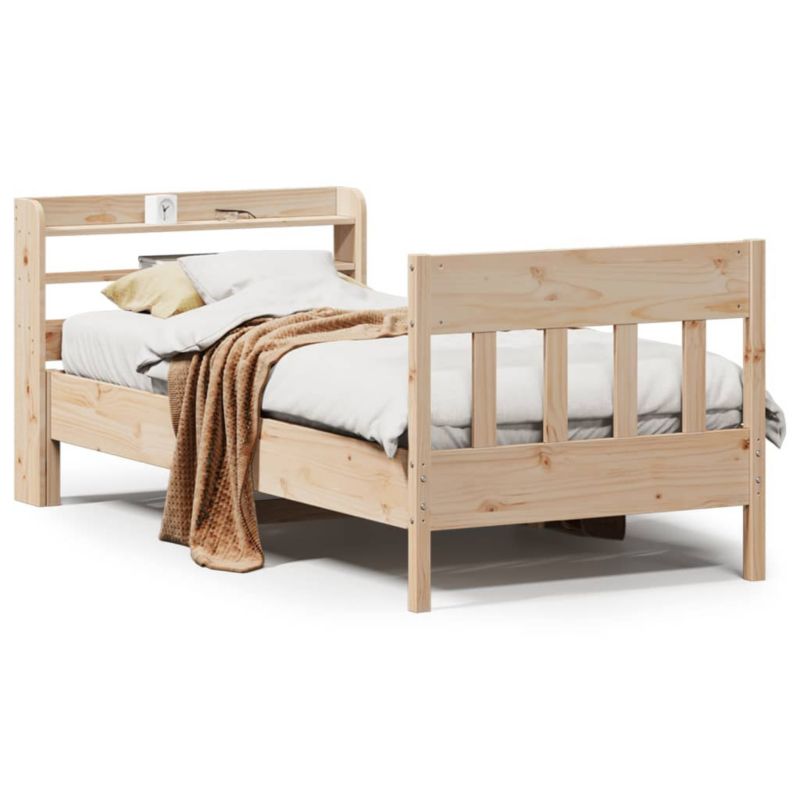 Łóżko drewniane WaszeMeble 100x200 cm brązowe WM-3307011 1 szt.