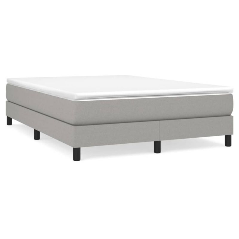 Łóżko kontynentalne WaszeMeble 160x200 cm jasnoszare WM-3144085 1 szt.
