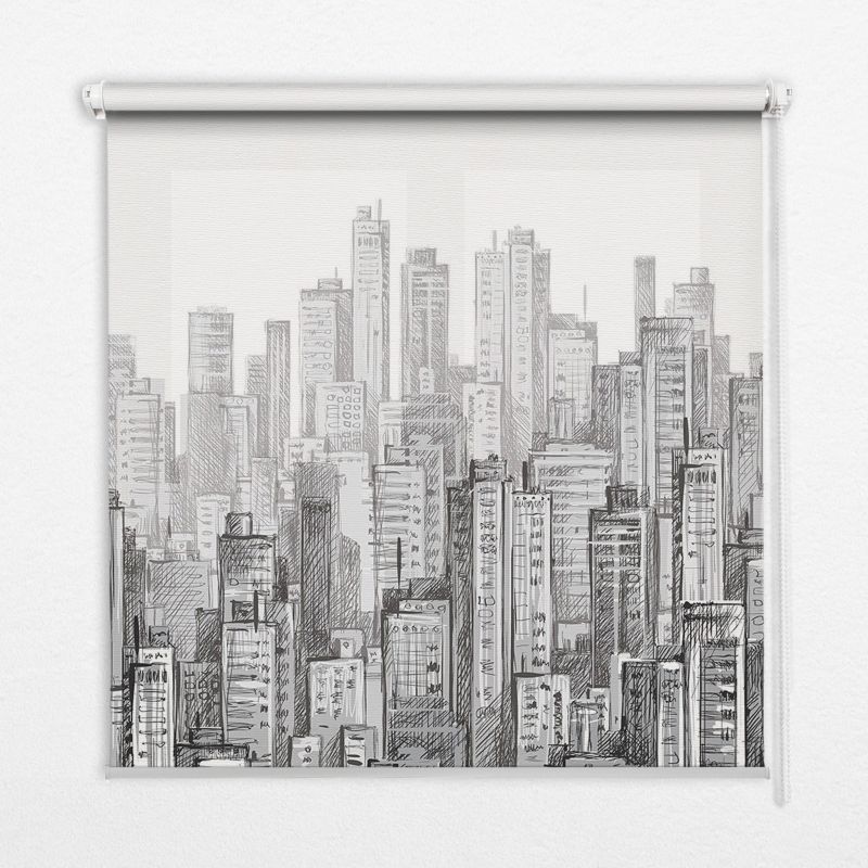 Fotoroleta zaciemniająca wewnętrzna Tulup 130x140 cm Miasto 1 szt.