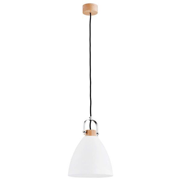 Lampa wisząca Alfa Hermina 3653 czarna-jasne drewno styl klasyczny 1xE27 x 15W 1 szt.