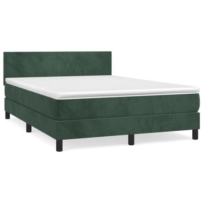 Łóżko kontynentalne WaszeMeble 140x190 cm zielone WM-3141182 1 szt.