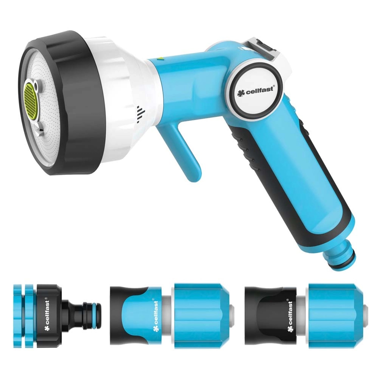 Cellfast Zestaw ze zraszaczem pistoletowym 4-funkcyjnym Ergo Line 13 mm (1/2")