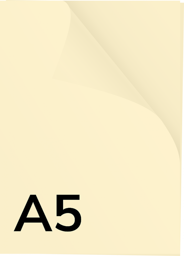Papier kolorowy Rainbow, A5, 80g/m2, 500 arkuszy, kość słoniowa (R06)