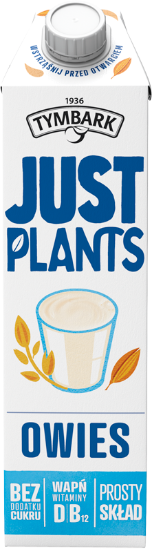 Napój owsiany Tymbark Just Plants, bez cukru, 1l