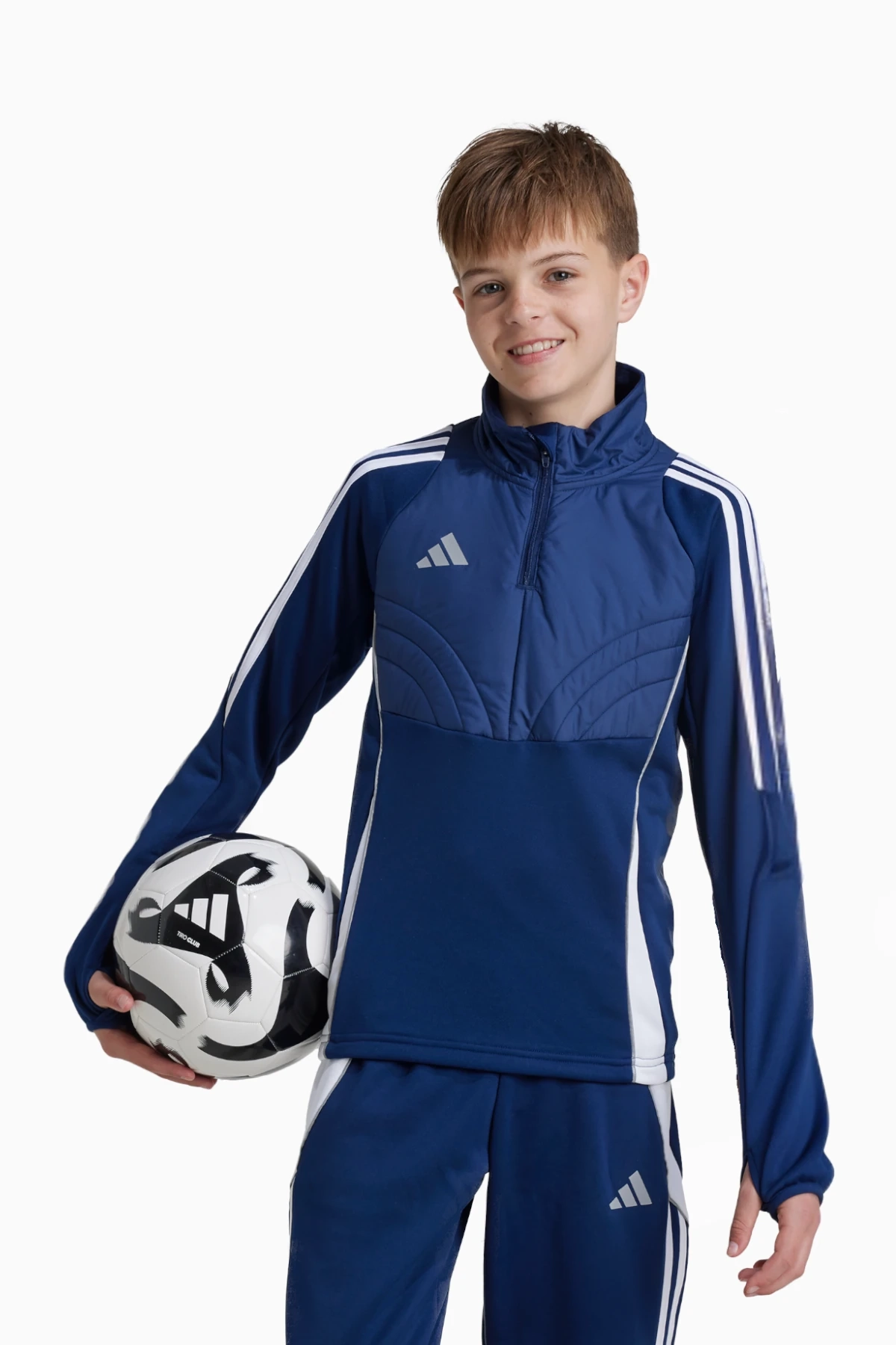 Bluza adidas Tiro 24 Winterized Top Junior - Granatowy