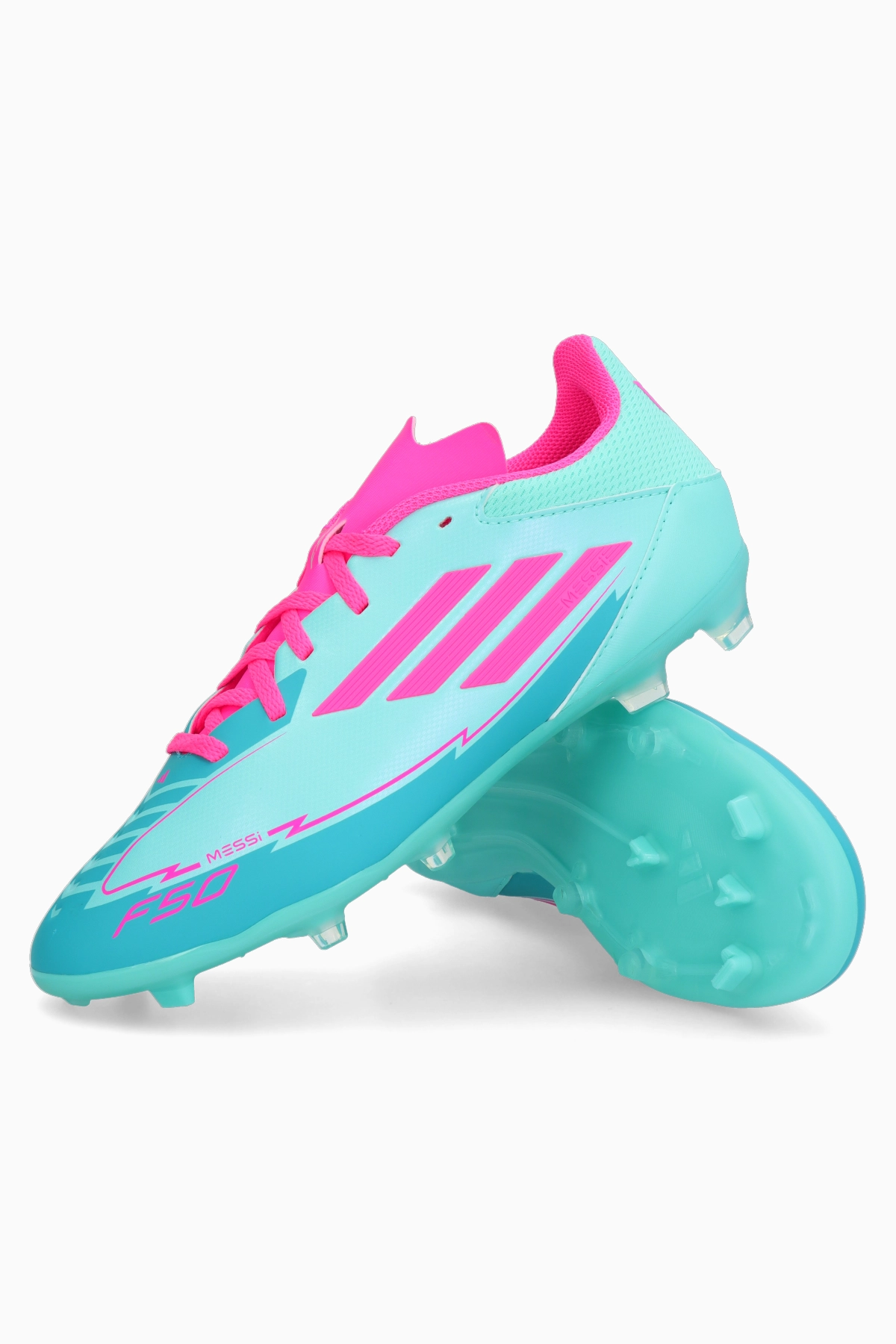 Korki adidas F50 League Messi FG/MG Junior - Miętowy