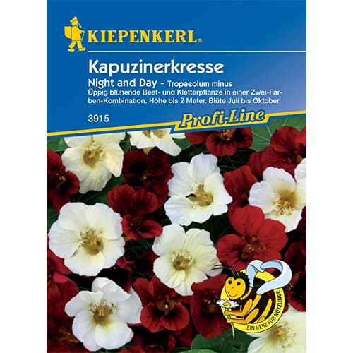 1 szt, Kapuzinerkresse Night & Day Kiepenkerl - Samen: Ilość w opakowaniu: 1 Stück