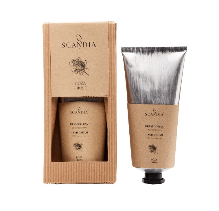 Scandia Scandia krem do rąk z masłem shea, Róża 70ml 24h