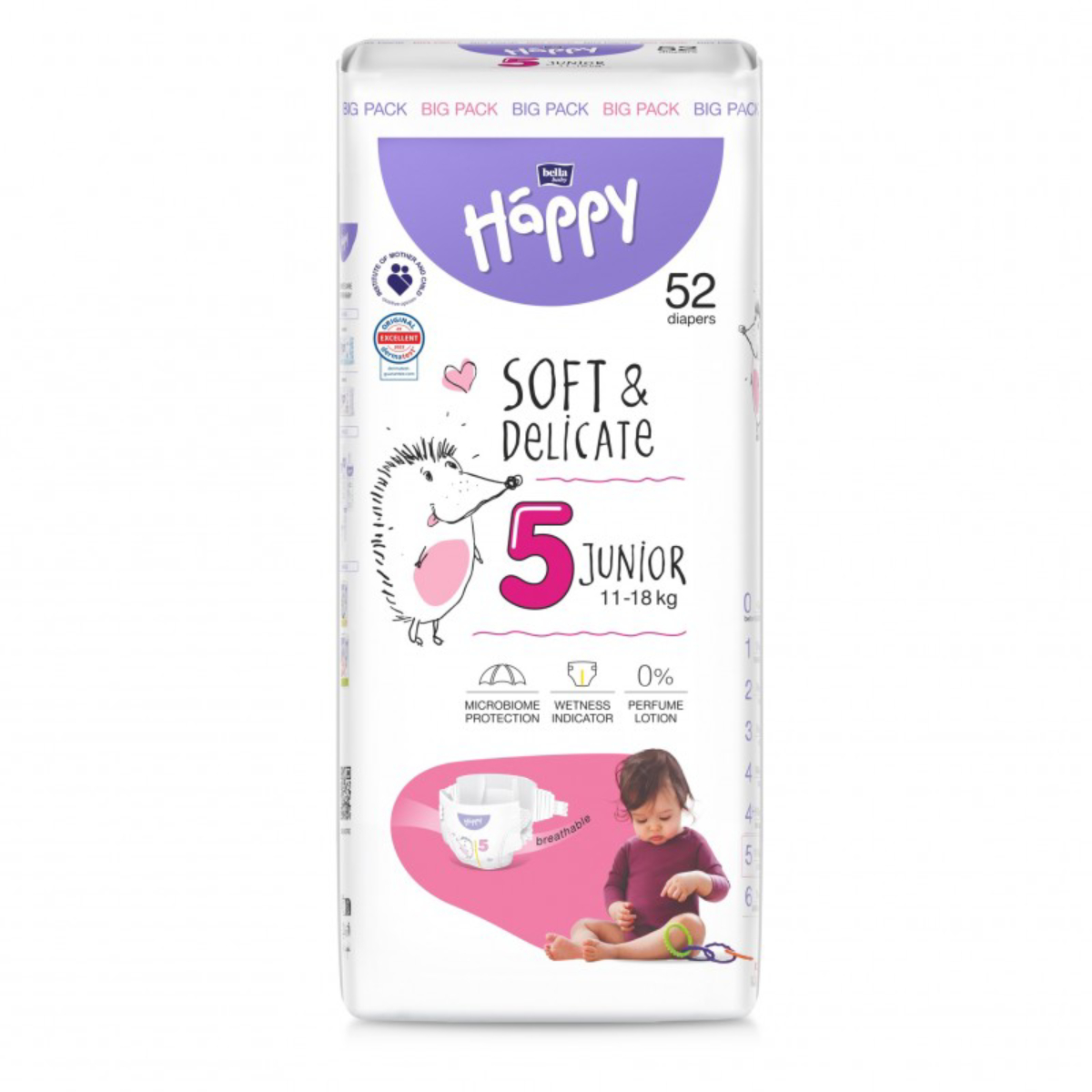 Bella baby happy - pieluchy junior 5, 11-18 kg, 52 sztuki