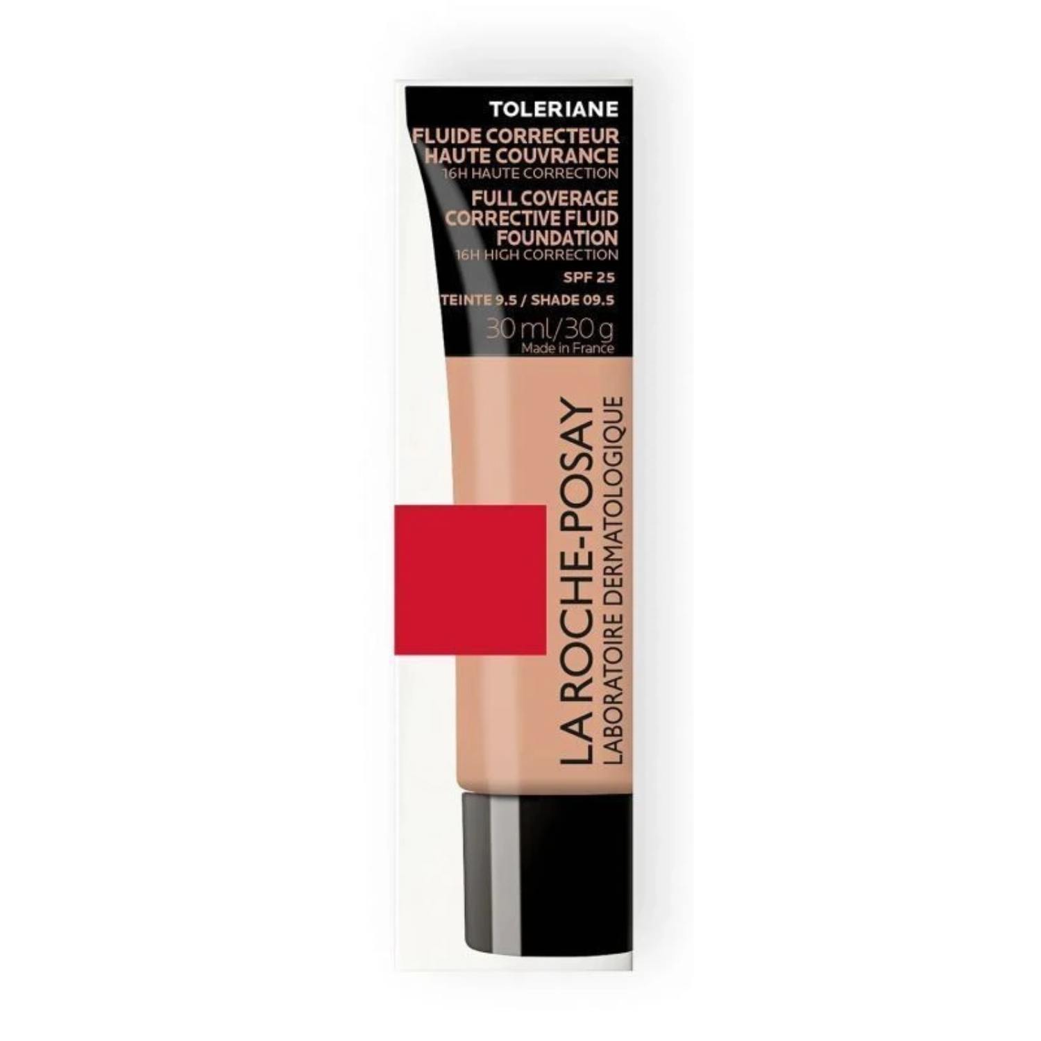La roche-posay toleriane - podkład intensywnie kryjący spf 25, nr 9,5, 30 ml