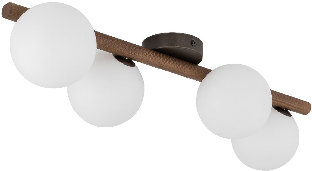 TK Lighting Estera lampa podsufitowa 4x8 W drewno 10270