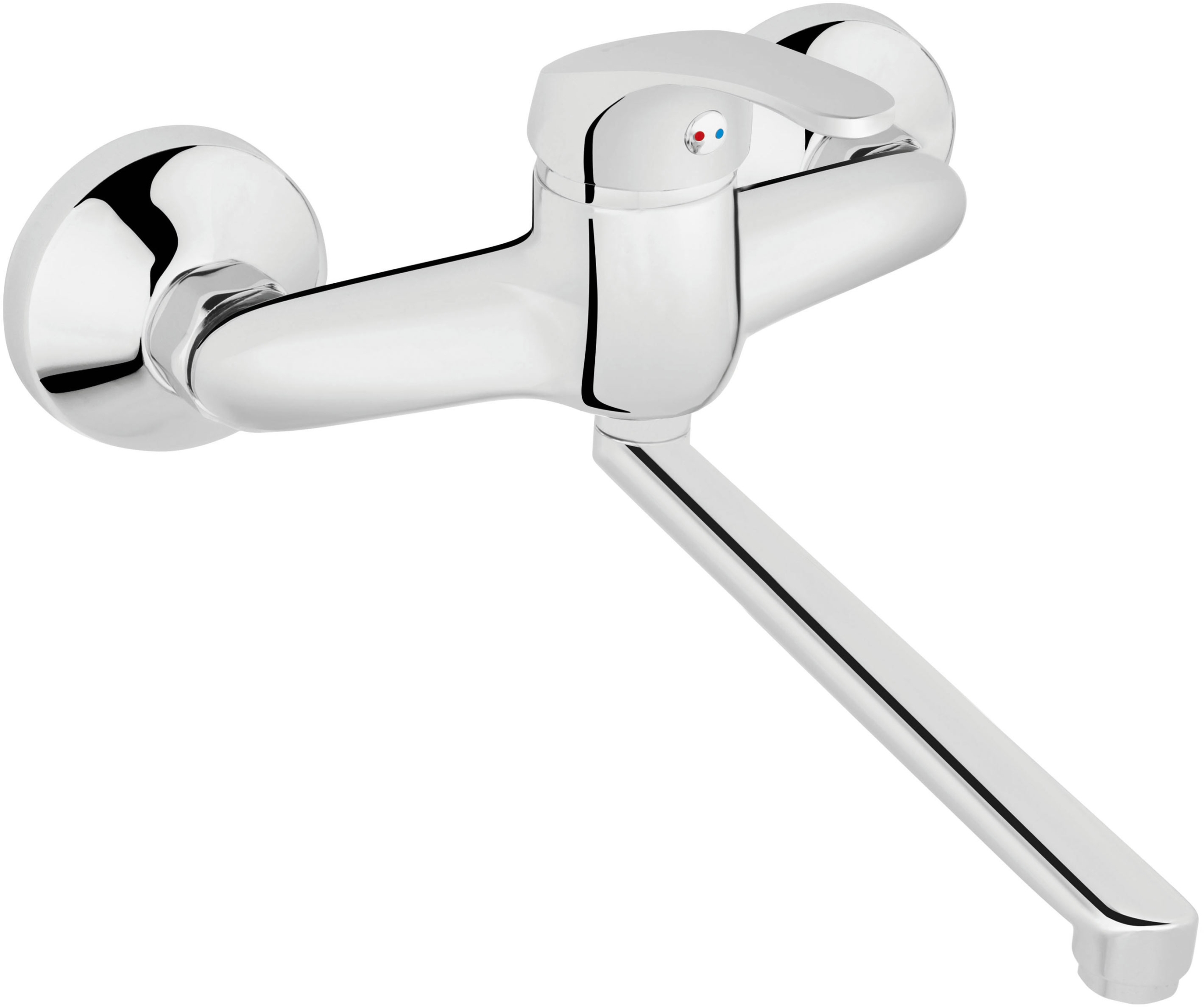 Ferro Basic bateria kuchenna ścienna chrom BBC5