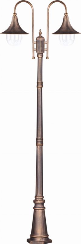 Latarnia ogrodowa Kaja Boston złota 2 x E27 x 60W IP44 wym: 233 x 78 x 27 cm - 1 szt.