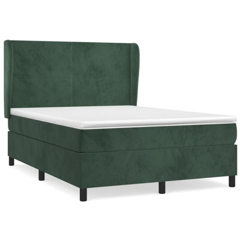 Łóżko kontynentalne WaszeMeble 140x190 cm zielone WM-3129090 1 szt.
