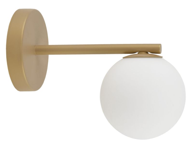 Kinkiet ścienny Sigma Lighting Gama złoty beo-biały styl minimalistyczny 1 x G9 x IP20 wym: 18 x 12 x 24 cm - 1 szt.