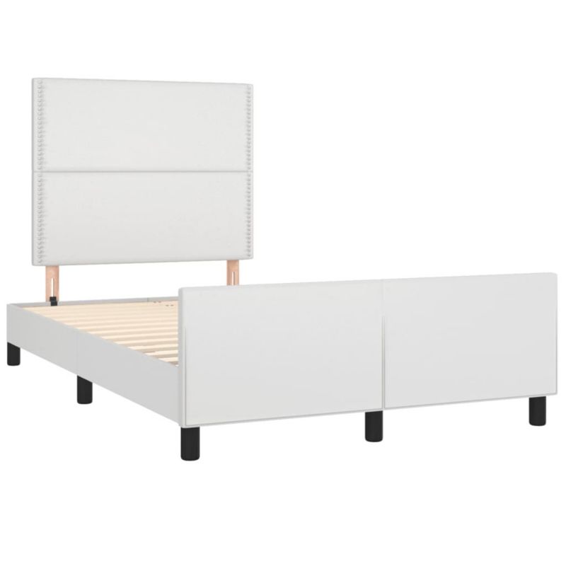Łóżko tapicerowane WaszeMeble 120x190 cm biała WM-3270555 1 szt.