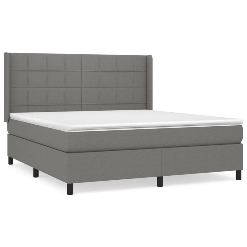 Łóżko kontynentalne WaszeMeble 180x200 cm ciemnoszara WM-3131450 1 szt.