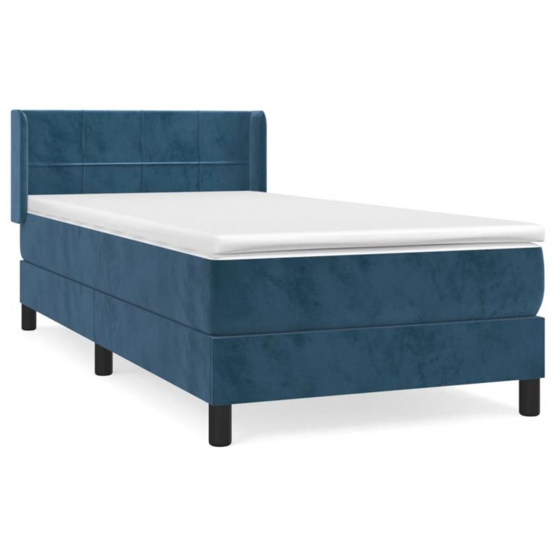 Łóżko kontynentalne WaszeMeble 90x190 cm niebieskie WM-3130935 1 szt.