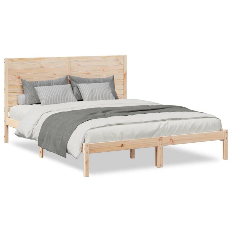 Łóżko drewniane WaszeMeble 160x220 cm brązowe WM-3309315 1 szt.