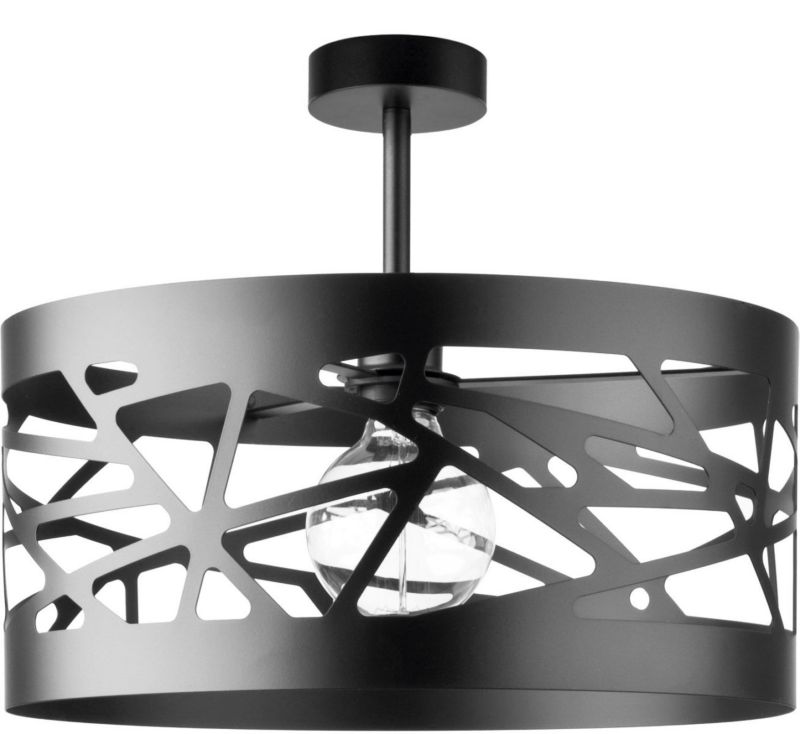 Lampa sufitowa wisząca Sigma Lighting Moduł Frez 6746 czarna dekoracyjna 1xE27 x 1 szt.