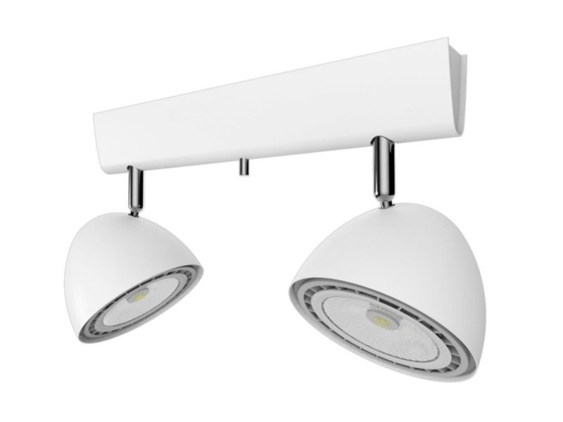 Reflektor sufitowy Nowodvorski Lighting Vespa biały chromowany 2 x ES111 x 75W IP20 wym: 30 x 12 cm - 1 szt.