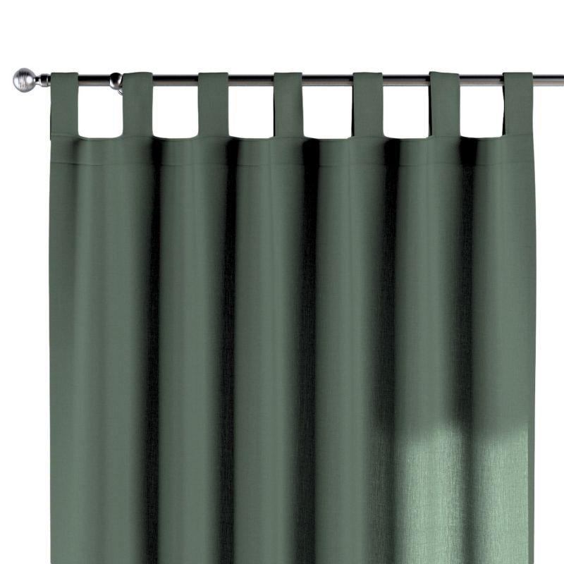 Zasłona na szelkach 1 szt. 130 x 260 cm Dekoria zgaszony zielony 1 szt.