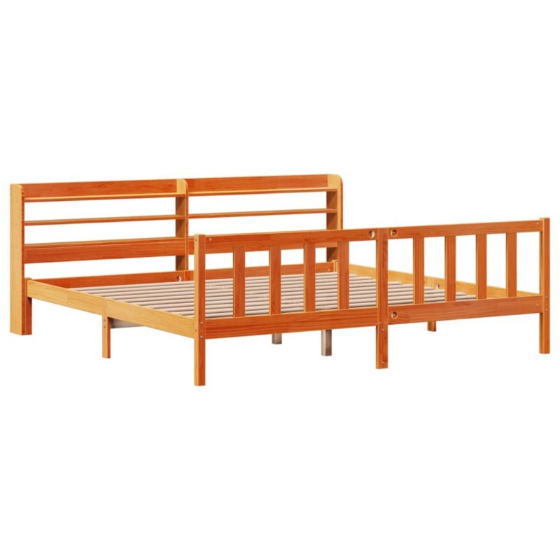 Łóżko drewniane WaszeMeble 180x200 cm brąz WM-3306601 1 szt.