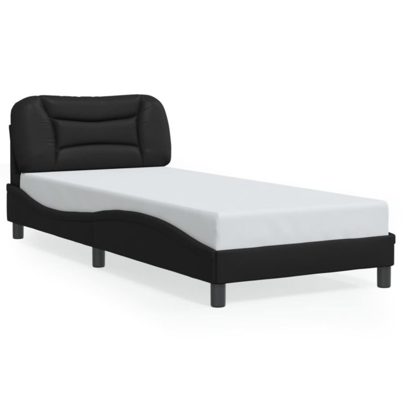 Łóżko tapicerowane WaszeMeble 90x200 cm czarna WM-3207974 1 szt.