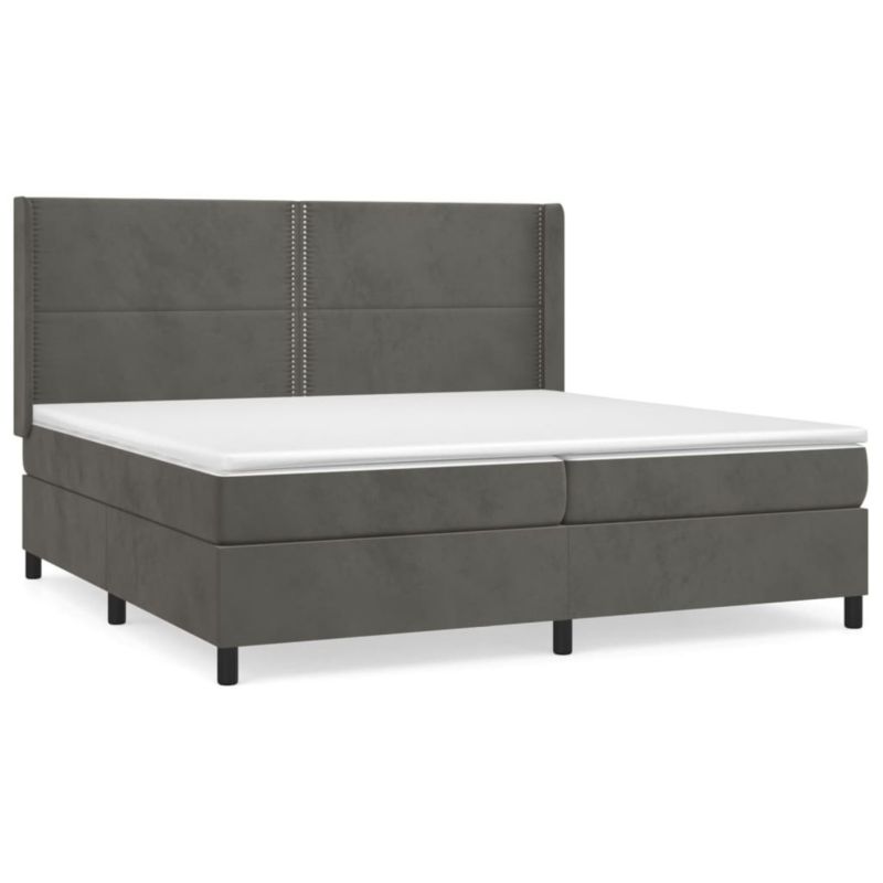 Łóżko kontynentalne WaszeMeble 200x200 cm ciemnoszary WM-3132640 1 szt.