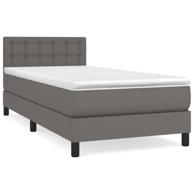 Łóżko kontynentalne WaszeMeble 90x190 cm szare WM-3141099 1 szt.