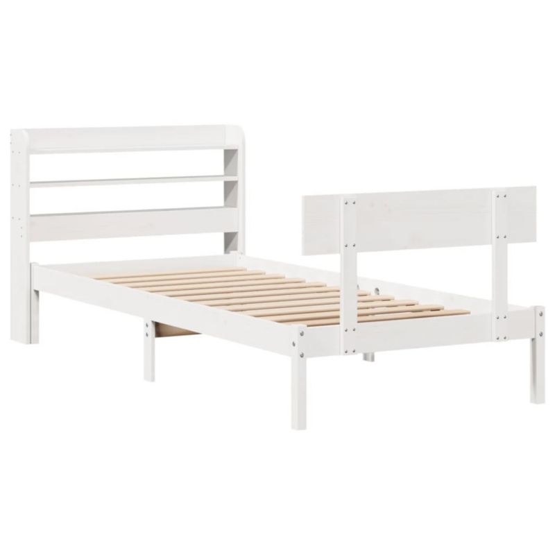 Łóżko drewniane WaszeMeble 75x190 cm biała WM-3306604 1 szt.