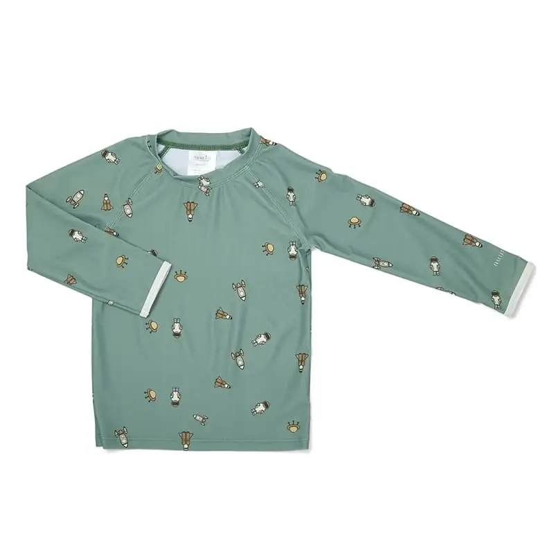 Nuuroo - koszulka kąpielowa Space Light Green - 86-92