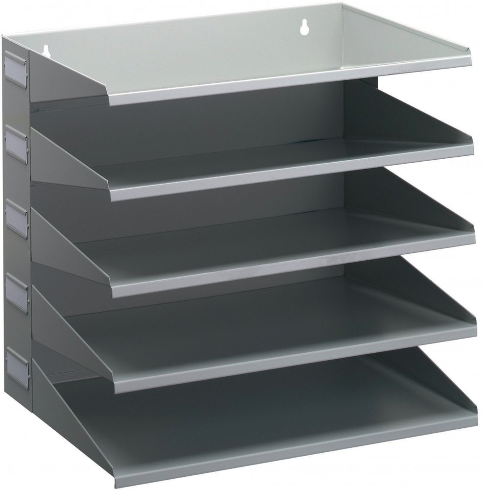 Sorter do dokumentów Durable, 330x360x250mm, A4, 5 półek, szary