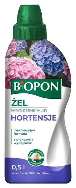 Hortensja Mineralny żel BIOPON 0,5 L