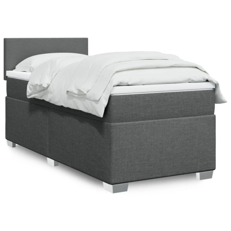 Łóżko kontynentalne WaszeMeble 80x200 cm ciemnoszara WM-3285709 1 szt.