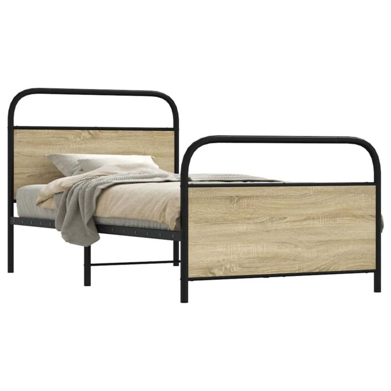 Łóżko metalowe WaszeMeble 90x200 cm brązowe WM-4100269 1 szt.