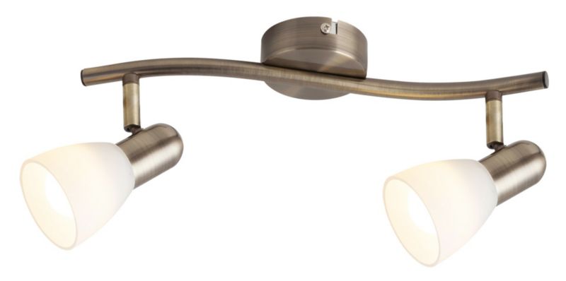 Lampa sufitowa Rabalux Soma brązowo-biała 2 x E14 x 40W wym: 8 x 35 x 8 cm - 1 szt.