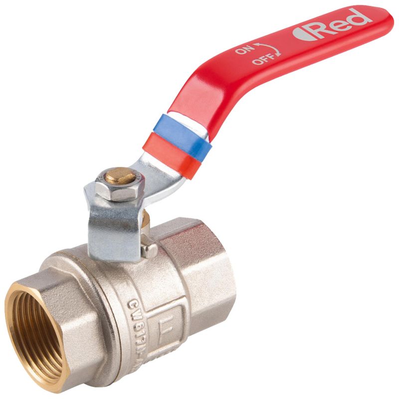 Zawór kulowy Ferro nakrętno-nakrętny z dźwignią F-Power Pro 12.7 mm 1 szt.