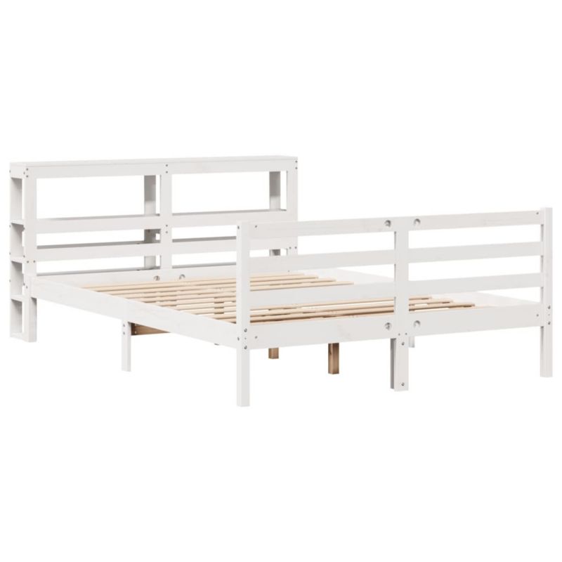 Łóżko drewniane WaszeMeble 150x200 cm biała WM-3305829 1 szt.
