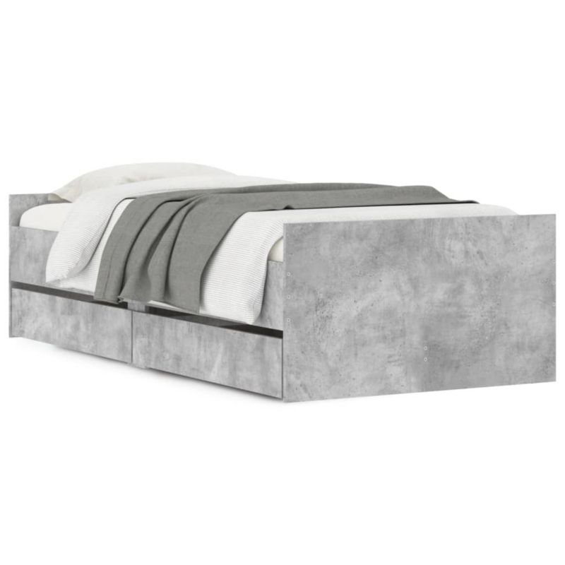 Łóżko drewniane WaszeMeble 90x200 cm szarość WM-3207374 1 szt.