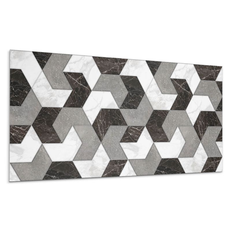 Kafelki samoprzylepne Wallfluent 60x30 cm Abstrakcyjne kształty w stylu geometrycznym 6 szt.