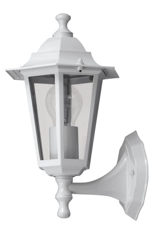 Kinkiet ścienny zewnętrzny Rabalux Velence biało-przezroczysty 1 x E27 x IP43 wym: 35 x 21 x 23 cm - 1 szt.