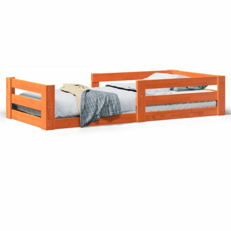 Łóżko drewniane WaszeMeble 70x140 cm brąz WM-855689 1 szt.