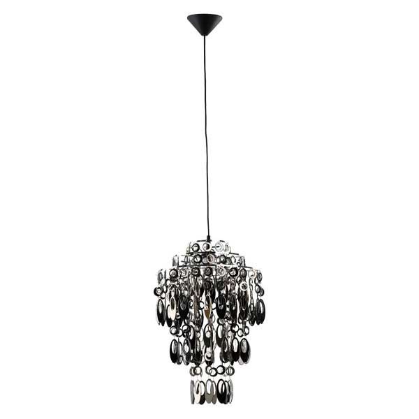 Lampa wisząca Alfa Chaplet czarna dekoracyjna 1xE27 x 15W 1 szt.