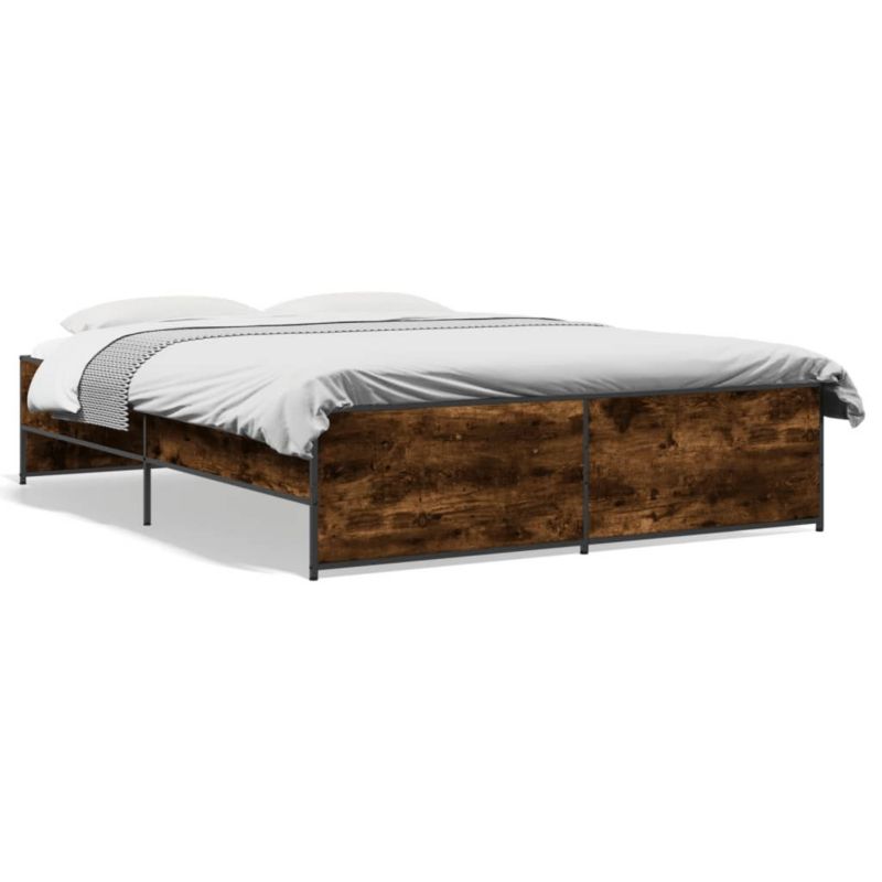 Łóżko metalowe WaszeMeble 150x200 cm brązowe WM-3279884 1 szt.