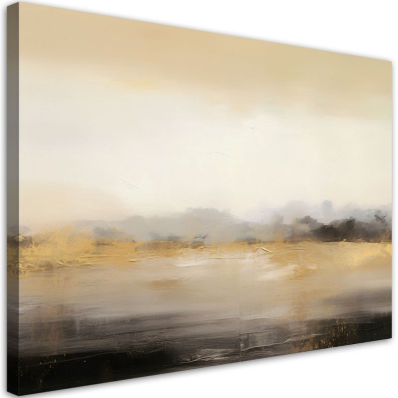 Obraz na płótnie Feeby Abstrakcja Tekstura Loft Beżowy 90x60cm 1szt