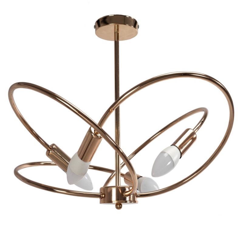 Lampa Sufitowa Toolight App1092-4C Różowo Złoty 1 Szt