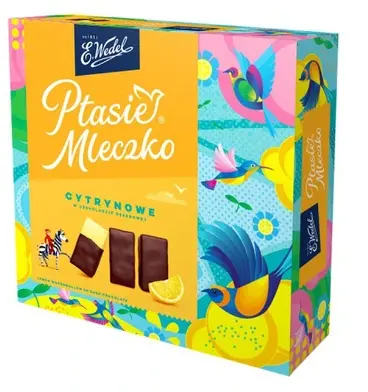 Ptasie Mleczko Wedel, cytrynowy, 340g